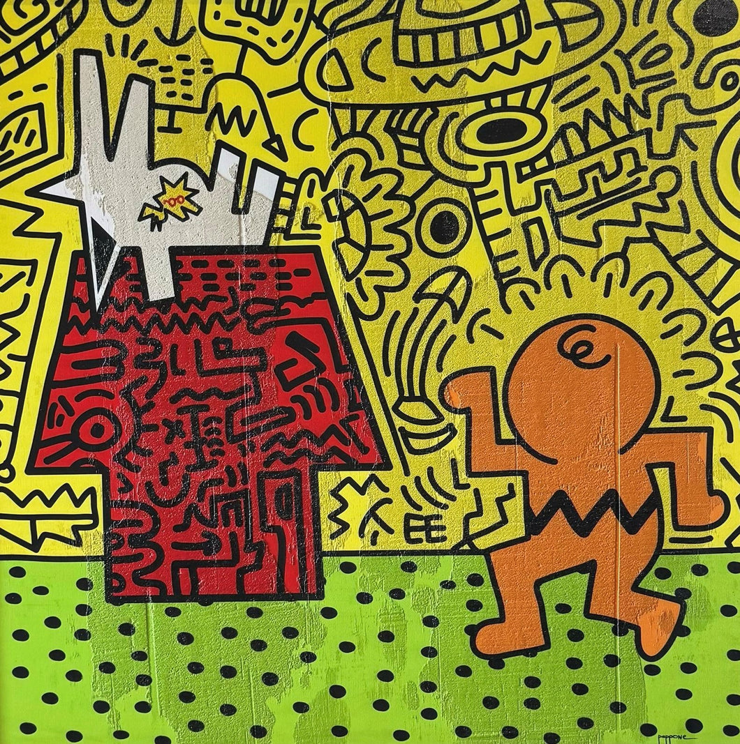 ICONIC PAINTER KEITH HARING
